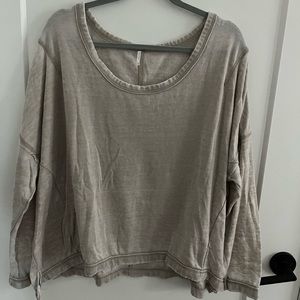 free people oversized sweater/fleece top